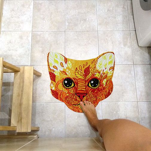 Коврик для входной двери Кот Джон Коврик для входной двери Кот Джон