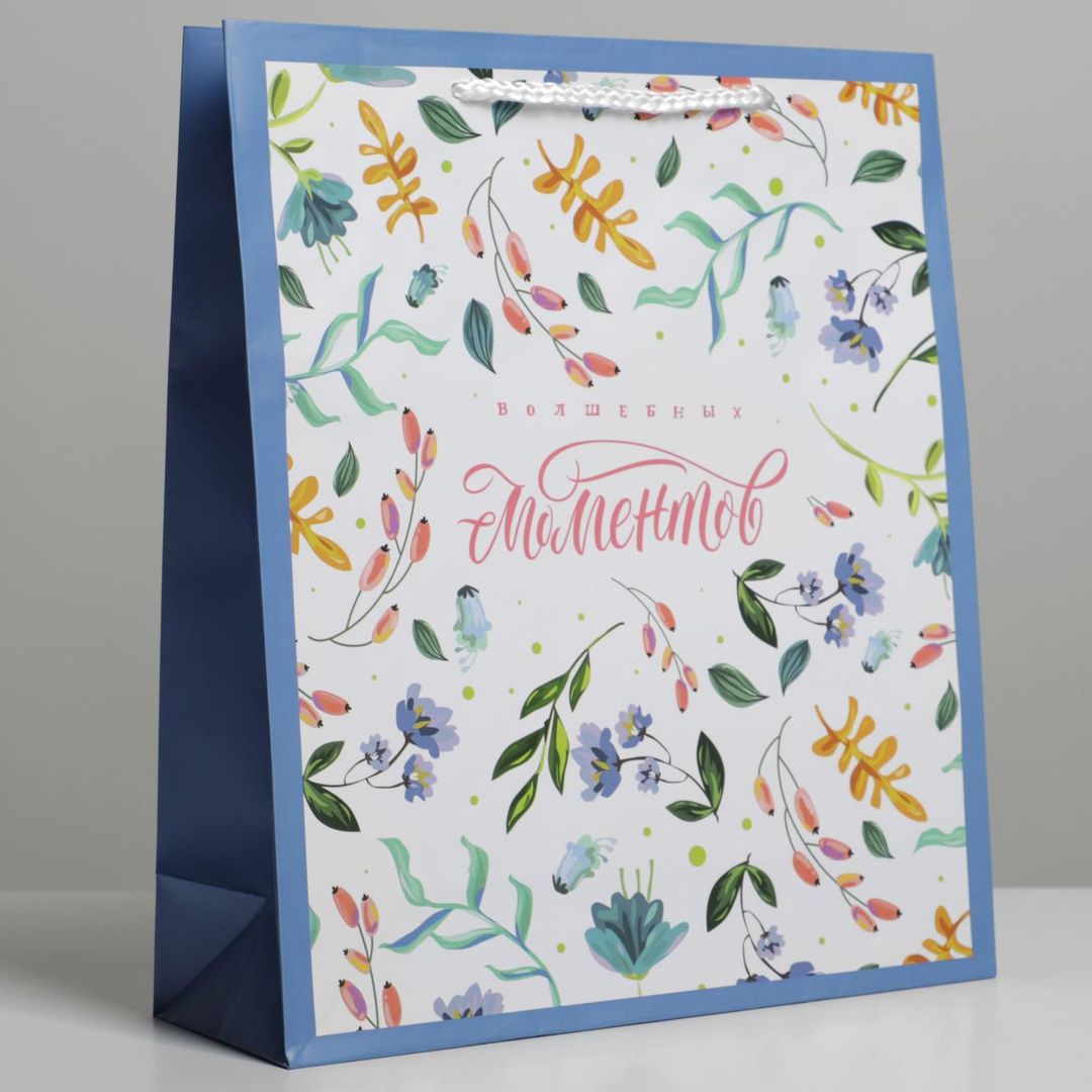 Подарочный пакет Best Wishes (23 х 27 х 8 см) Подарочный пакет Best Wishes (23 х 27 х 8 см)