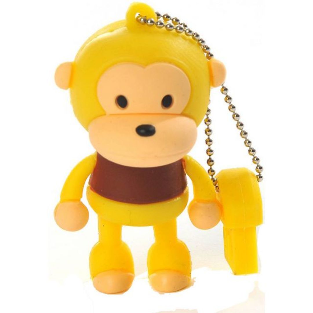 Флешка Обезьянка 8 Гб (Желтый) Флешка Обезьянка 8 Гб (Желтый)