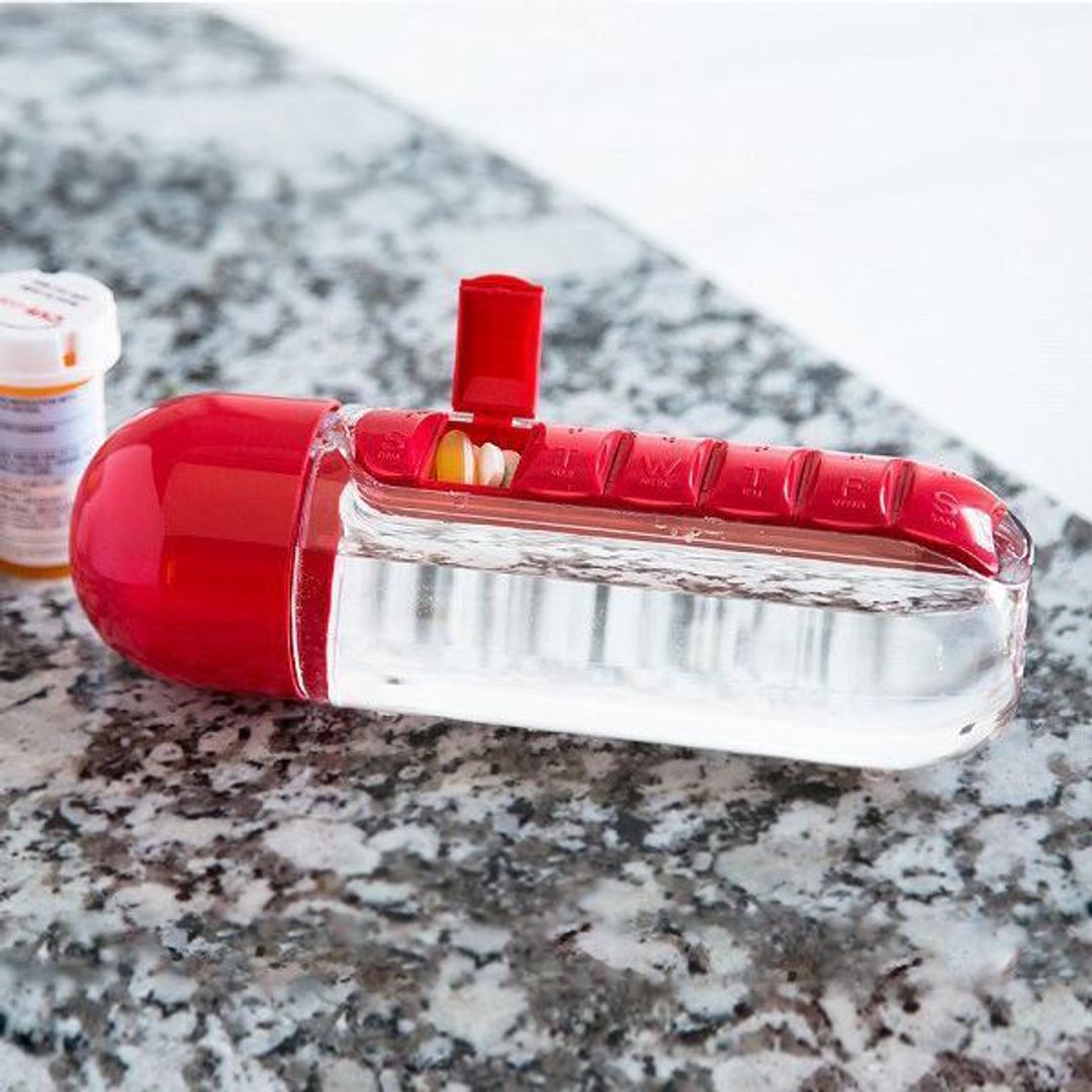 Бутылка с таблетницей Pill&Vitamin Organizer Бутылка с таблетницей Pill&Vitamin Organizer