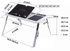 Раскладной столик для ноутбука с вентилятором E-Table