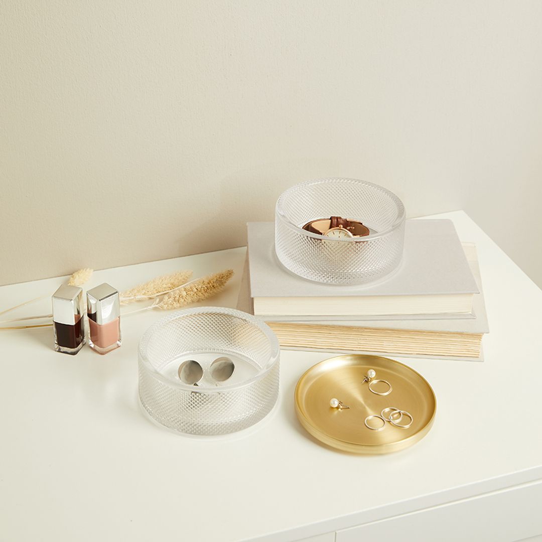 Шкатулка для украшений Tesora стекло-латунь