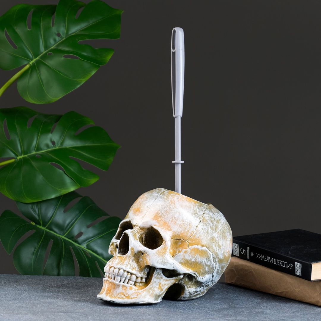 Ёршик для туалета Череп