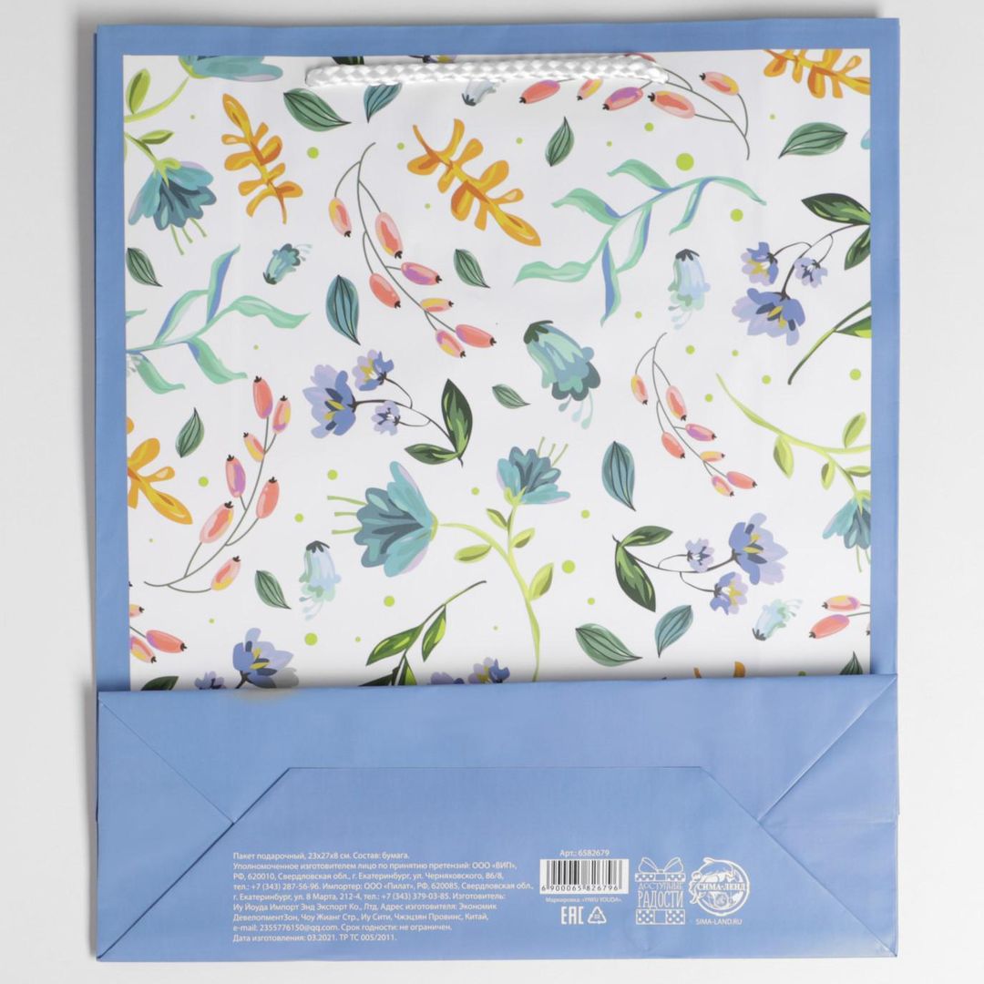 Подарочный пакет Best Wishes (23 х 27 х 8 см) Подарочный пакет Best Wishes (23 х 27 х 8 см)