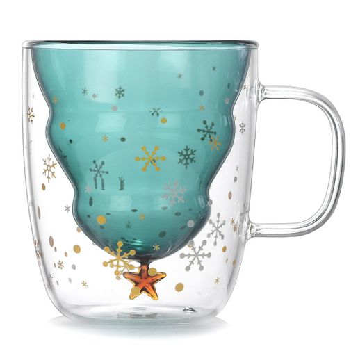 Кружка с двойным стеклом Елочка Christmas tree wishes mug Кружка с двойным стеклом Елочка Christmas tree wishes mug