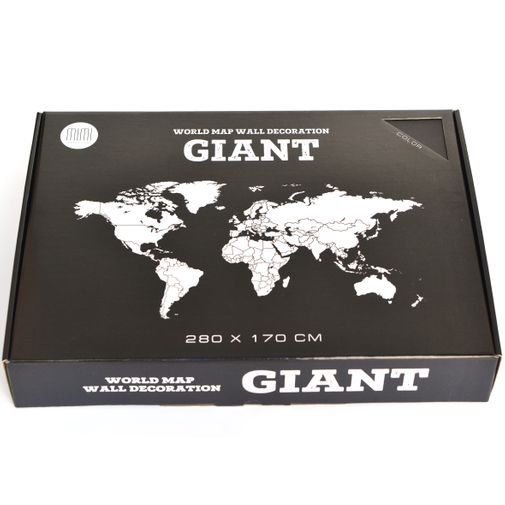 Декоративная Карта мира Wall Decoration Black GIANT
