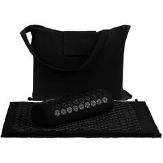 Массажный коврик с подушкой Akuna (Черный) (Черный)