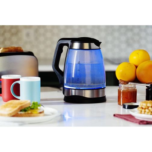 Электрический чайник Lumimore (стеклянный, серебристо-черный) Электрический чайник Lumimore (стеклянный, серебристо-черный)