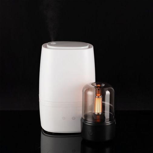 Увлажнитель-ароматизатор с подсветкой mistFlicker (черный) Увлажнитель-ароматизатор с подсветкой mistFlicker (черный)