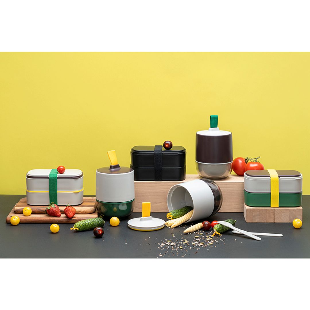 Ланч-бокс с приборами Food Time зеленый (1 л) Ланч-бокс с приборами Food Time зеленый (1 л)