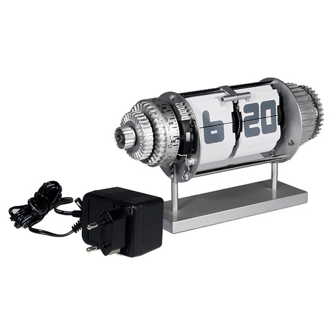 Листающие часы с будильником и подсветкой