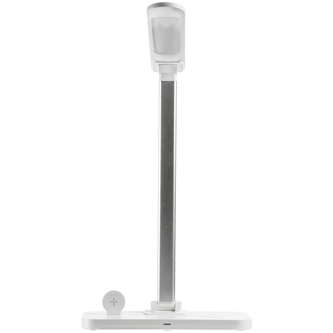 Настольная лампа с беспроводной зарядкой Power Light (белый)