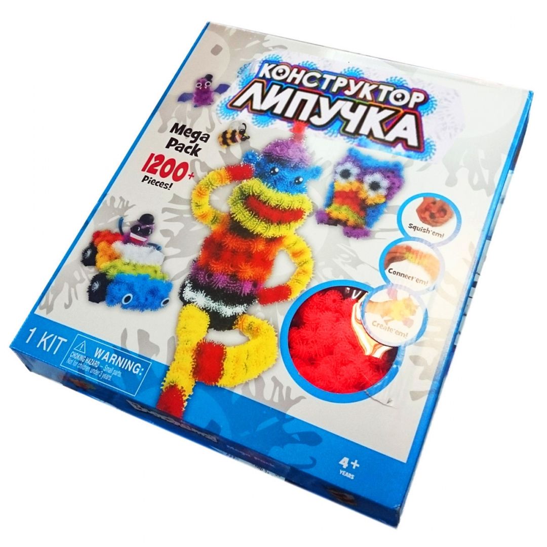 Конструктор Липучка 1200 деталей Конструктор Липучка 1200 деталей