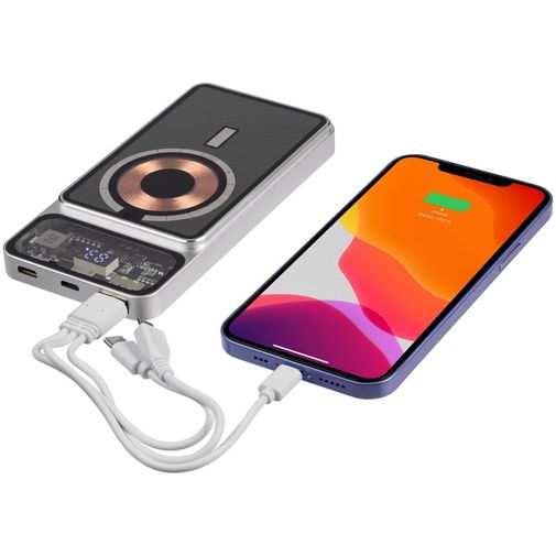 Магнитный беспроводной аккумулятор Cooper Prime 10000 мАч (Серебристый) Магнитный беспроводной аккумулятор Cooper Prime 10000 мАч (Серебристый)