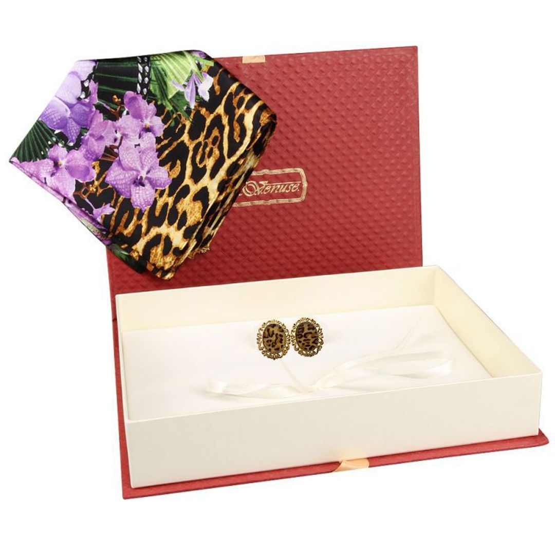 Женский подарочный набор Манхэттен (платок + серьги)