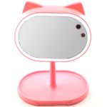 Косметическое зеркало с подсветкой Кошечка