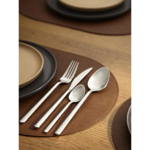 Набор столовых приборов Pure, серебристые матовые, 24 пред. Набор столовых приборов Pure, серебристые матовые, 24 пред.