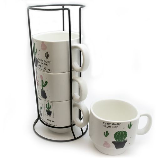 Набор чашек Кактус