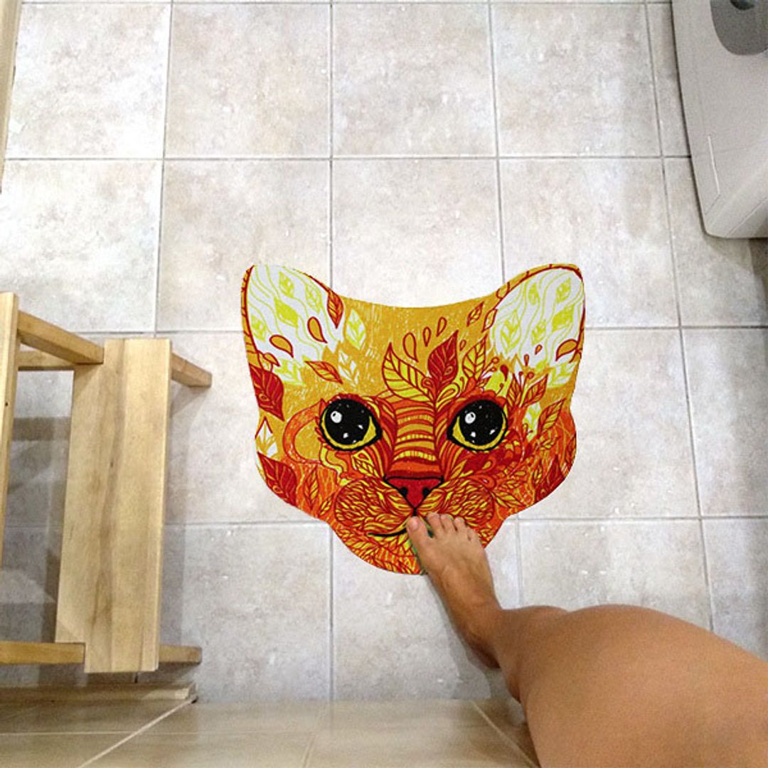 Коврик для входной двери Кот Джон Коврик для входной двери Кот Джон