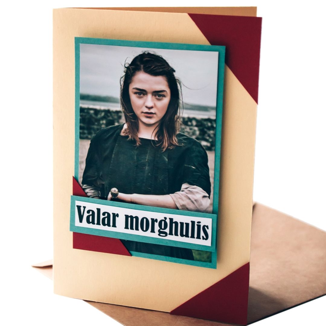 Открытка Игра Престолов Арья Открытка Игра Престолов Арья