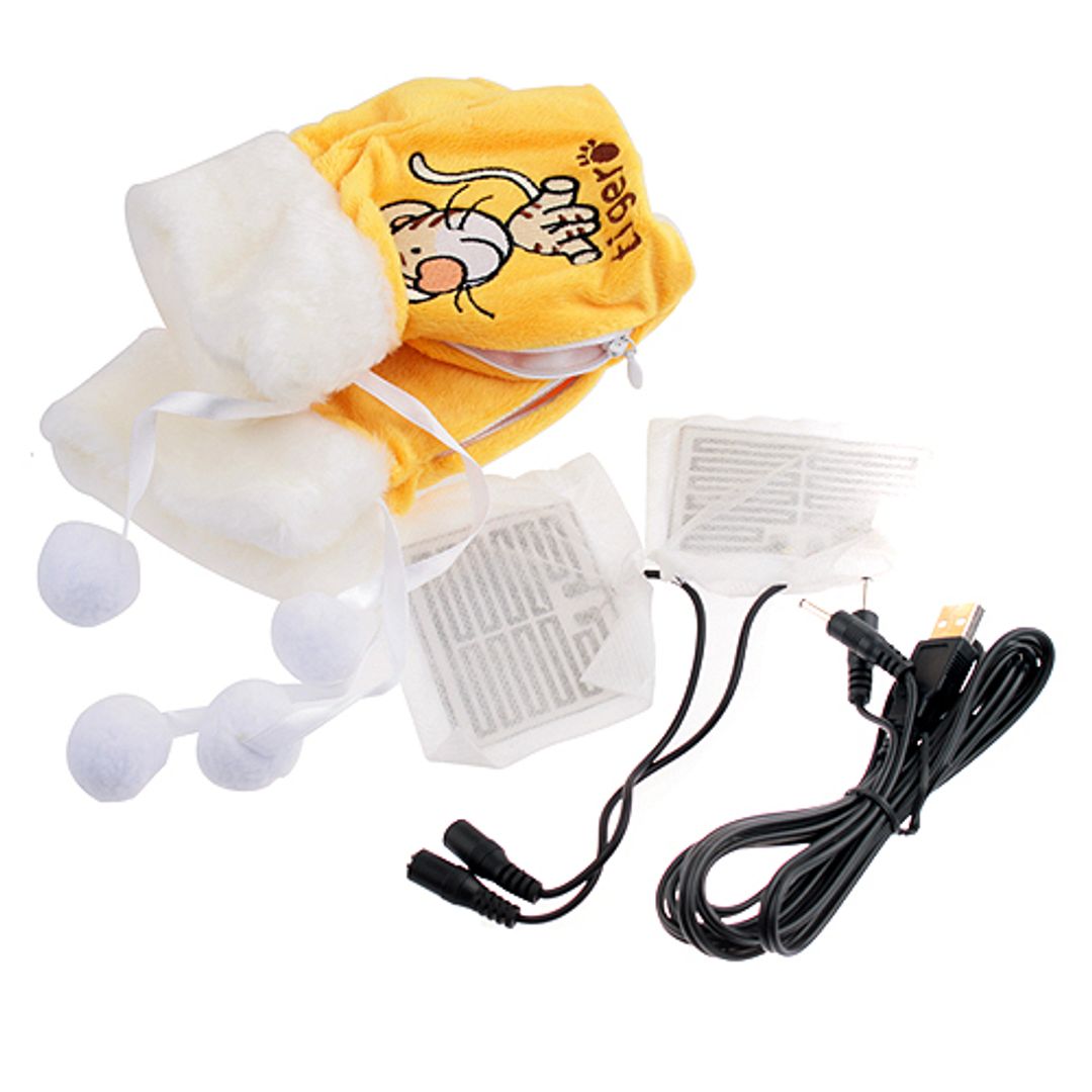 Перчатки с подогревом от USB Тигра