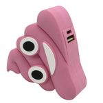 Внешний аккумулятор Power Bank Emoji Розовая какашка