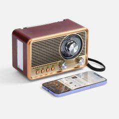 Bluetooth-колонка с радио Listenberg (коричневый) Bluetooth-колонка с радио Listenberg (коричневый)