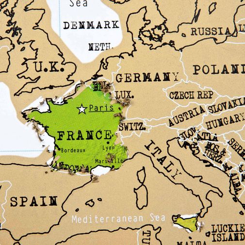 Скретч-карта мира (на английском)