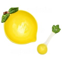 Салатница с ложкой Лимон