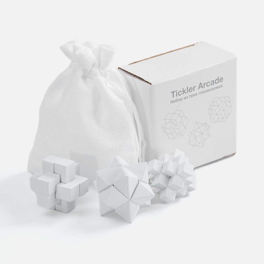 Набор из 3 головоломок Tickler Arcade (белый) Набор из 3 головоломок Tickler Arcade (белый)