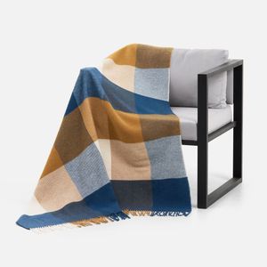 Плед Fleco (синий с коричневым) Плед Fleco (синий с коричневым)