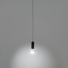 Светильник подвесной Fungus, 15х25 см, белый/черный