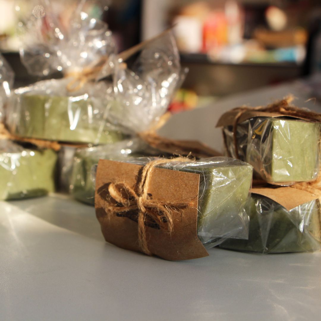 Мыло ручной работы Спирулиновое (50 г)