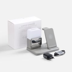 Зарядная станция с электронными часами и подсветкой Large Charge ver.3 (серый)