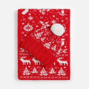 Шапка Holidale (красный с молочным) Шапка Holidale (красный с молочным)