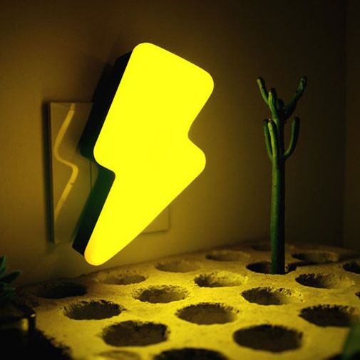 Ночник Молния (Желтый с черным) Использование Ночник Молния (Желтый с черным) Использование