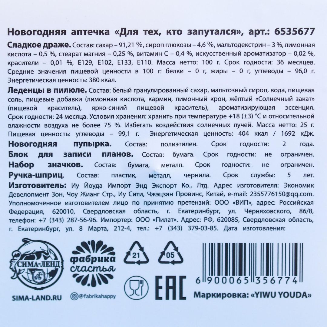 Новогодняя аптечка Для тех, кто запутался Новогодняя аптечка Для тех, кто запутался