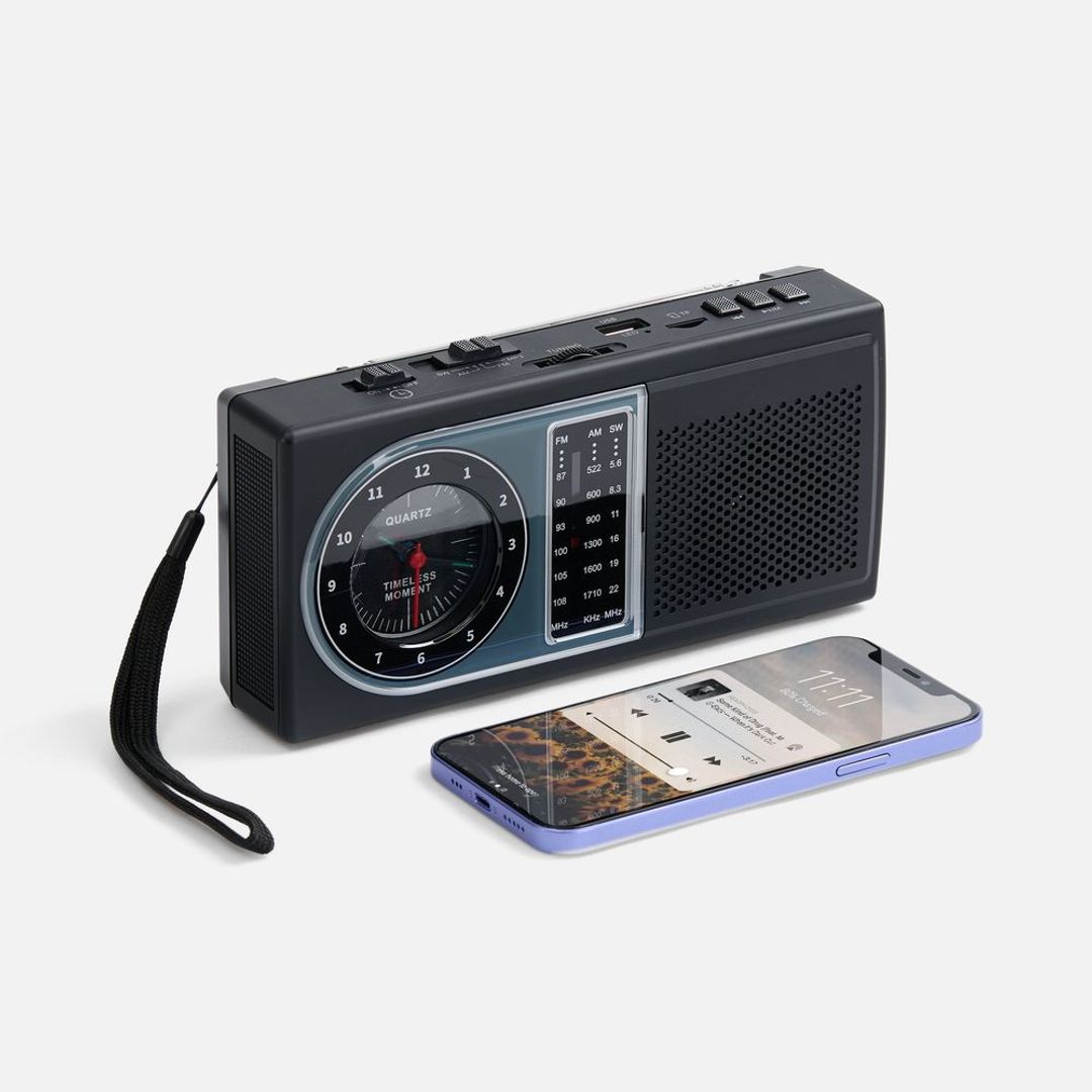 Bluetooth-колонка с радио Comradio (черный)