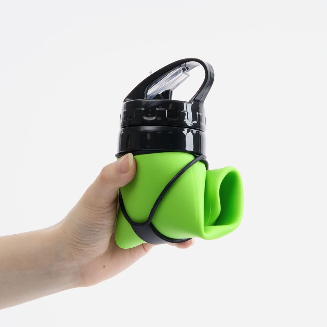 Складная бутылка для воды Langfossen (Зеленое яблоко) Складная бутылка для воды Langfossen (Зеленое яблоко)