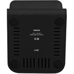Беспроводное зарядное устройство с быстрой зарядкой Overtop (Черное)