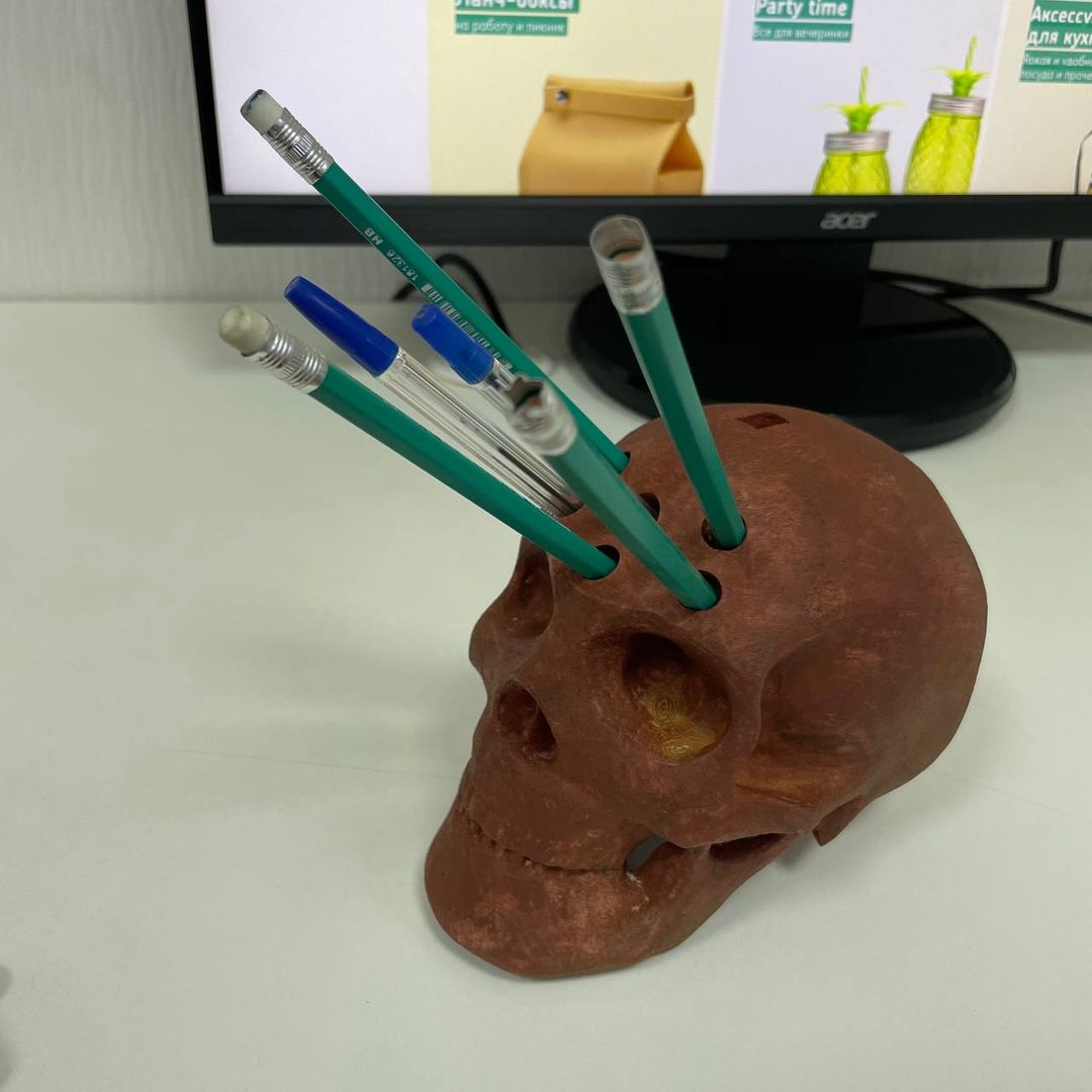 Настольный органайзер Череп Rust Настольный органайзер Череп Rust