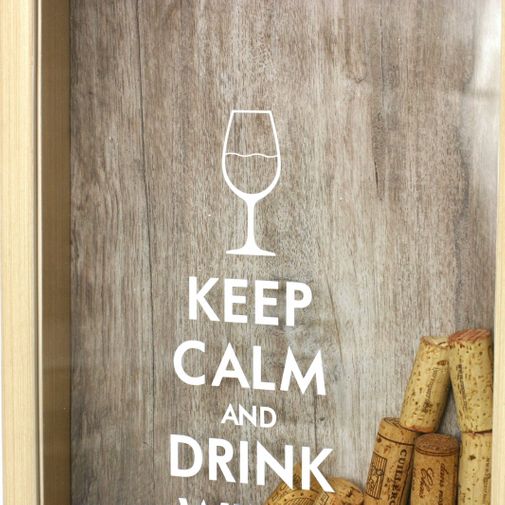 Копилка для винных пробок Keep Calm And Drink Wine Копилка для винных пробок Keep Calm And Drink Wine