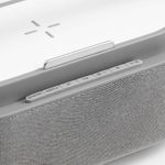 Колонка с часами и беспроводной зарядкой Veske ver.2 (серый) Колонка с часами и беспроводной зарядкой Veske ver.2 (серый)