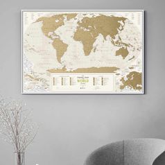 Скретч-карта мира Travel Map Geograghy World (на английском)
