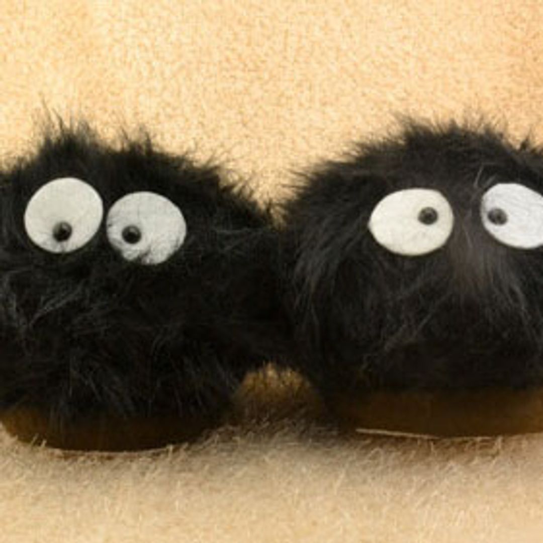 Тапочки Черные Чернушки из мультфильма Тоторо