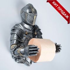 Держатель для туалетной бумаги Рыцарь (серебристый)