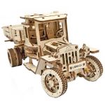 Механический 3D Пазл Ugears Грузовик UGM-11 Поворачивающиеся отдельно колеса