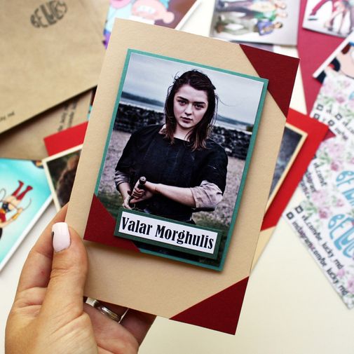 Открытка Игра Престолов Арья Небольшой формат Открытка Игра Престолов Арья Небольшой формат