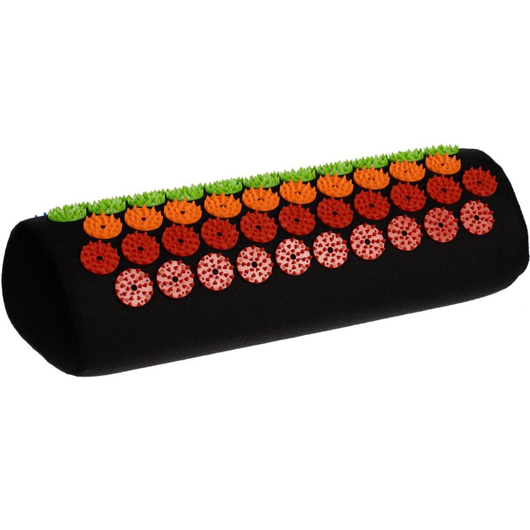 Массажный акупунктурный коврик с валиком Iglu (радужный)