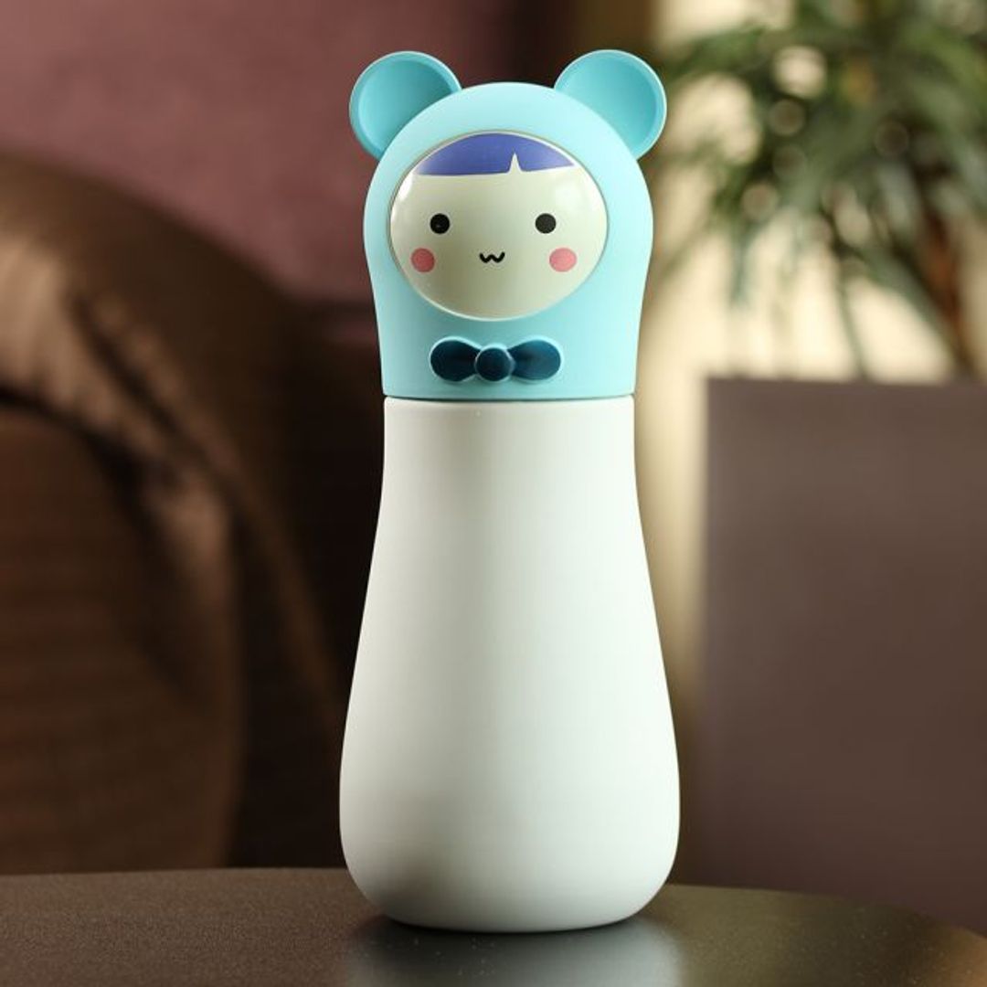 Кружка-термос Мишка Bear (Белый с голубым) Кружка-термос Мишка Bear (Белый с голубым)